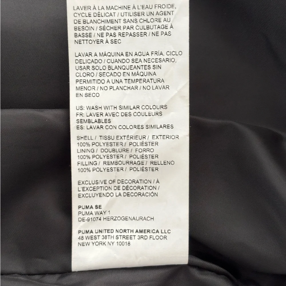 PUMA Kids Cold Weather Vest. Size XS (5/6). Black Pink White. Zip Up. Brand New. - Picture 6 of 9